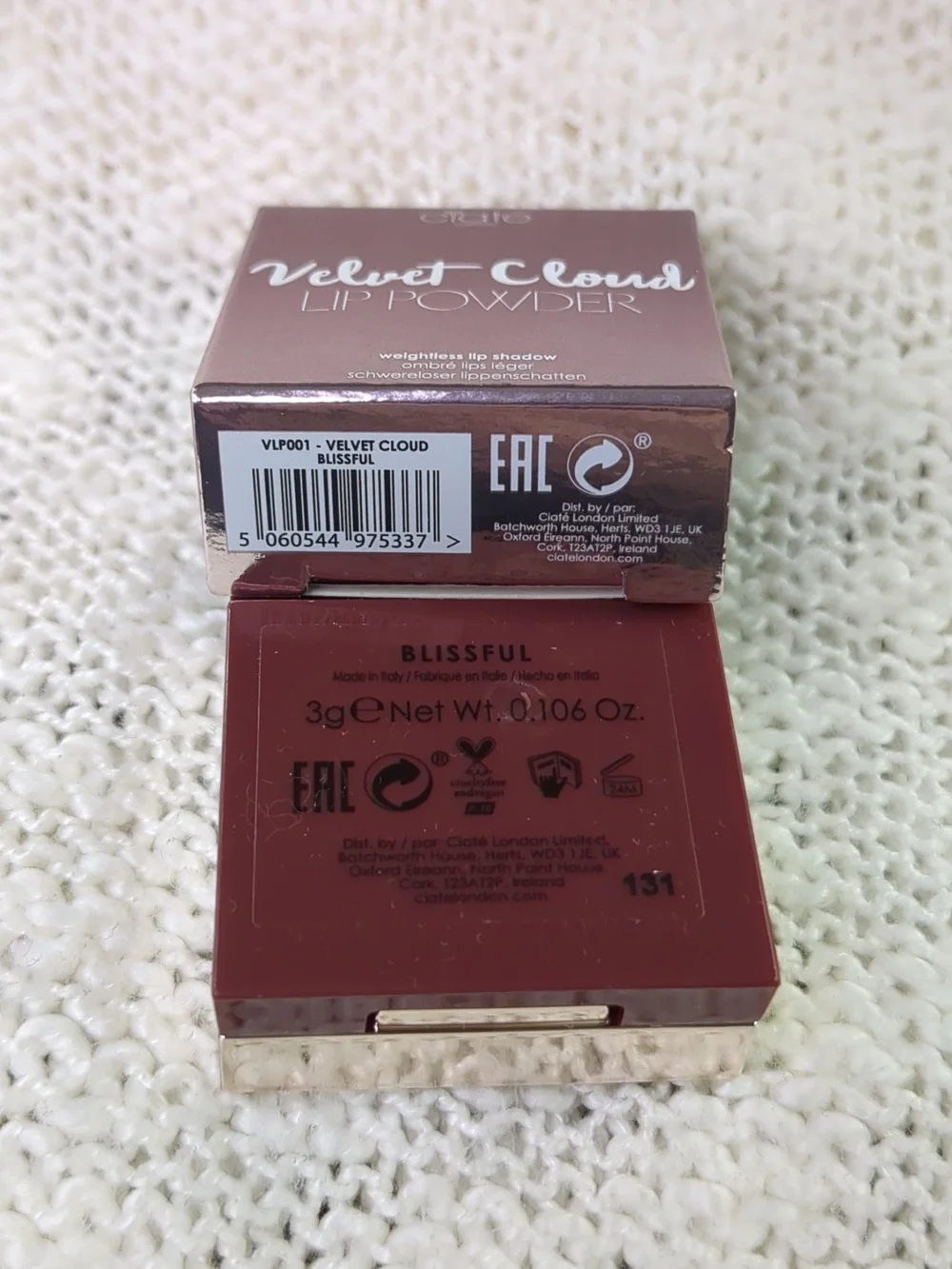 Ciaté London Velvet Cloud Blissful Lip Powder, 3ml/0.10oz.